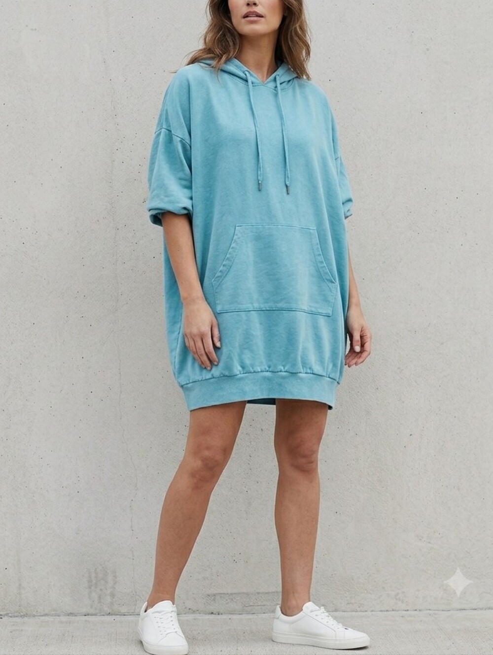 Women's Long Sweatshirt Hoodie, Plus Size 14